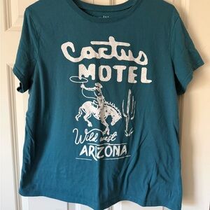 Wound Up Teal Graphic Tee